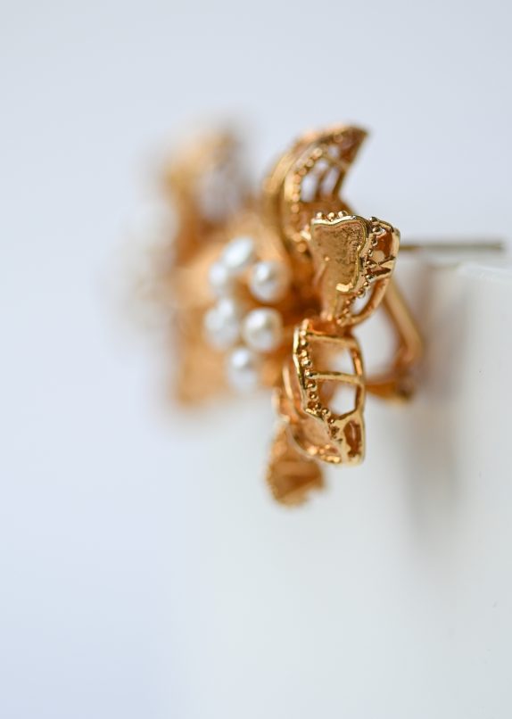 Asiatic Lily Earrings- Gold Plated - Image 3