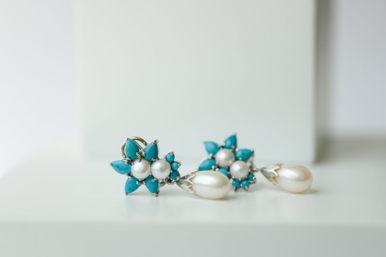 Bluestar Flower Earrings - Image 3