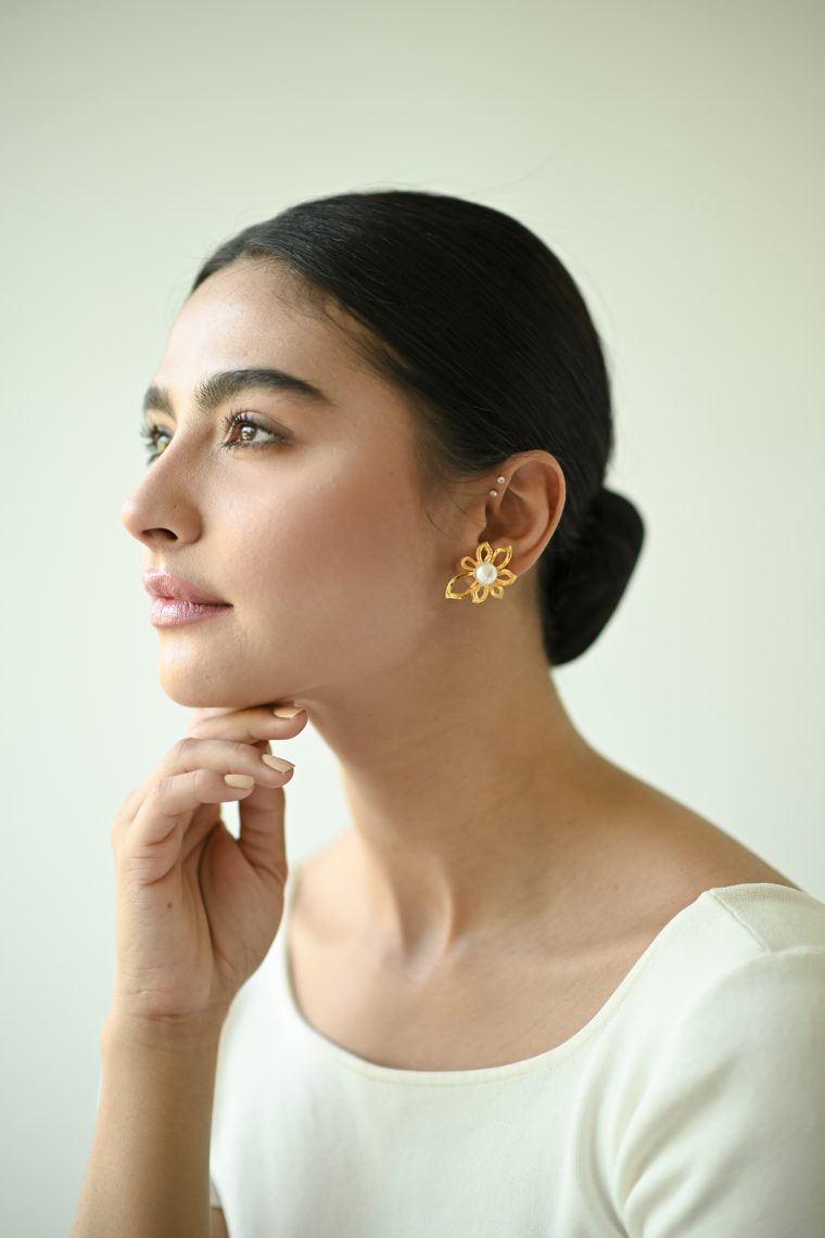 Jasmine Earrings- Gold Plated - Image 2