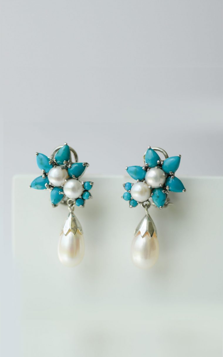 Bluestar Flower Earrings