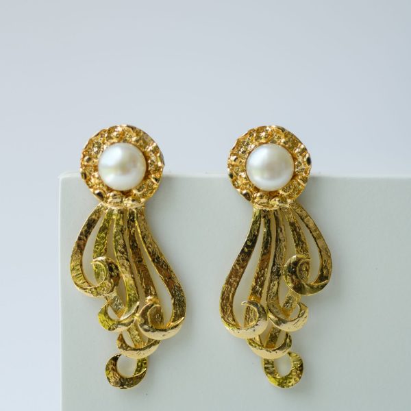 Gilded Molten Tail Earrings Gilded Molten Tail Earrings