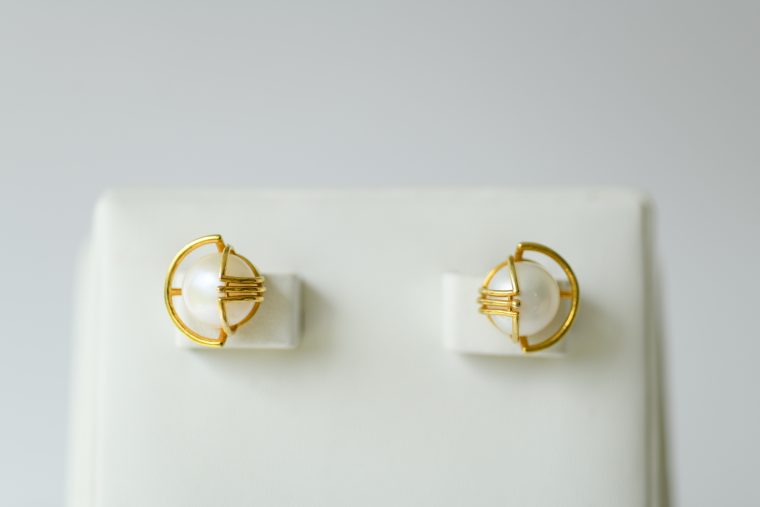 Rotunda Studs - Gold Plated - Image 3