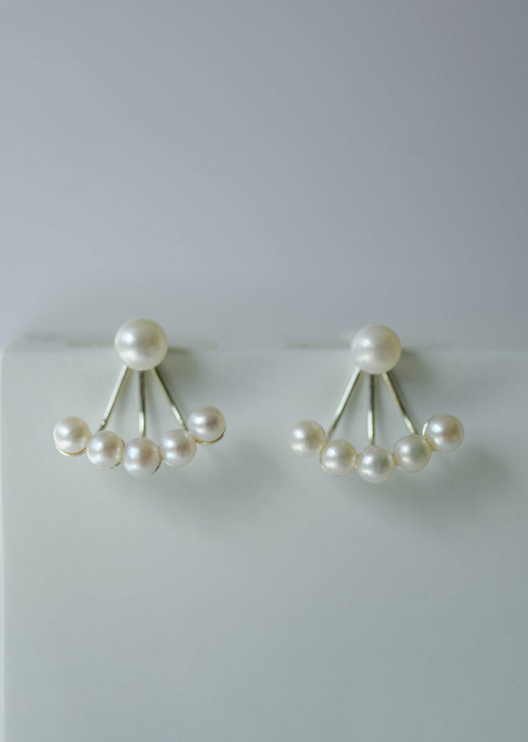 Pearl Fan Earrings