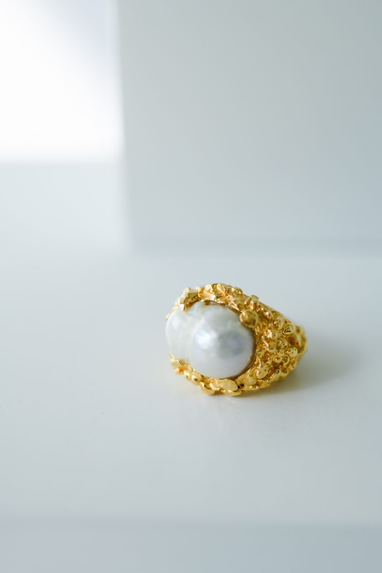 Gilded Baroque Ring