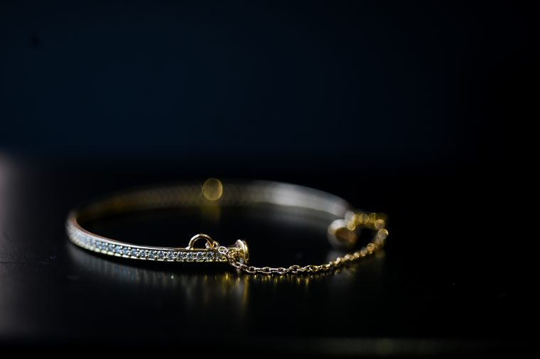 Elliptical Diamond Bangle - Image 4