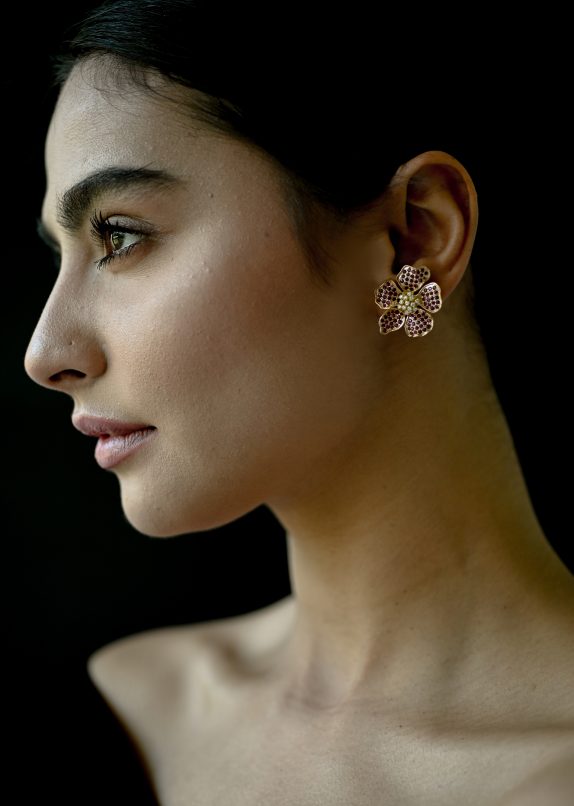 Ruby Azalea Earrings - Image 2