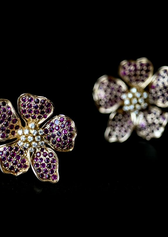 Ruby Azalea Earrings - Image 3