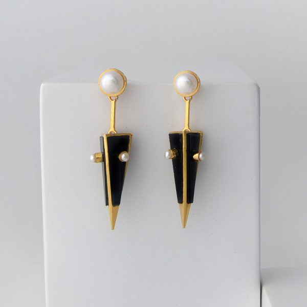 Black Onyx Dagger Earrings Black Onyx Dagger Earrings