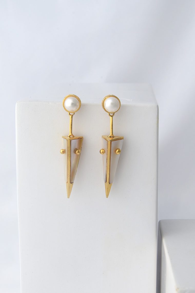 Pearl Dagger Earrings