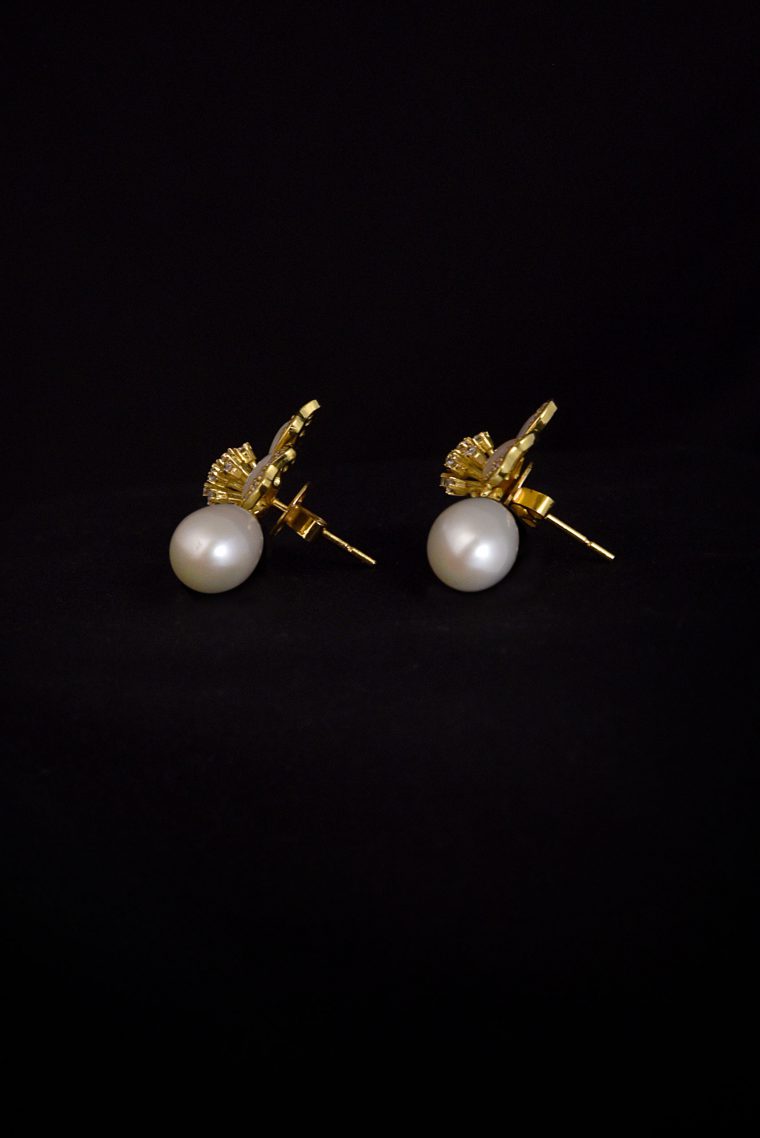 Pearl Azalea Earrings - Image 2