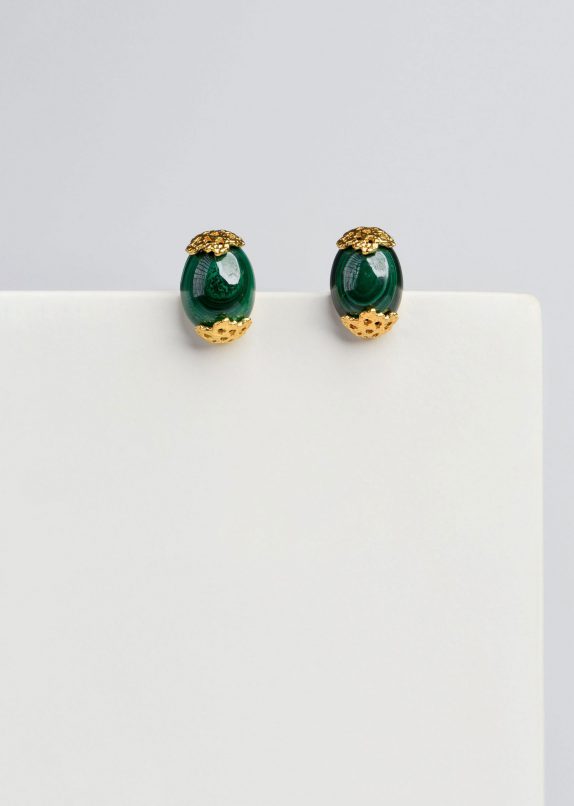 Malachite Maria Studs