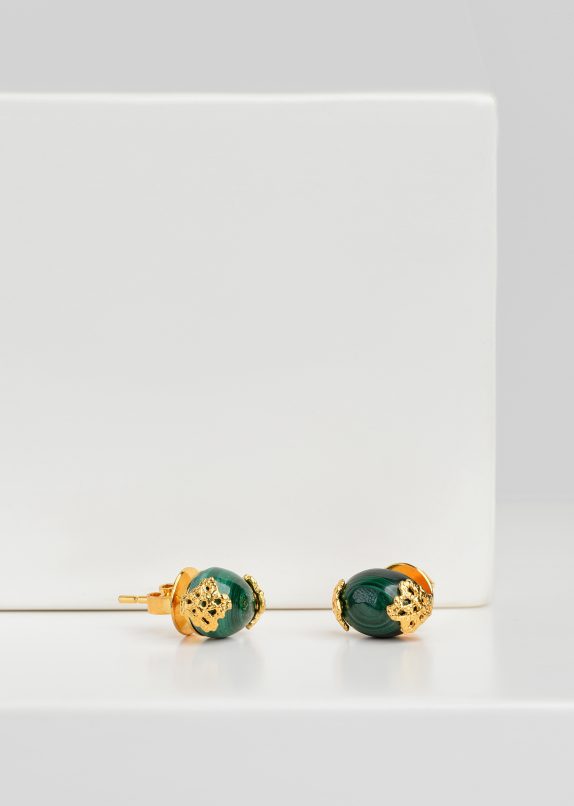 Malachite Maria Studs - Image 3