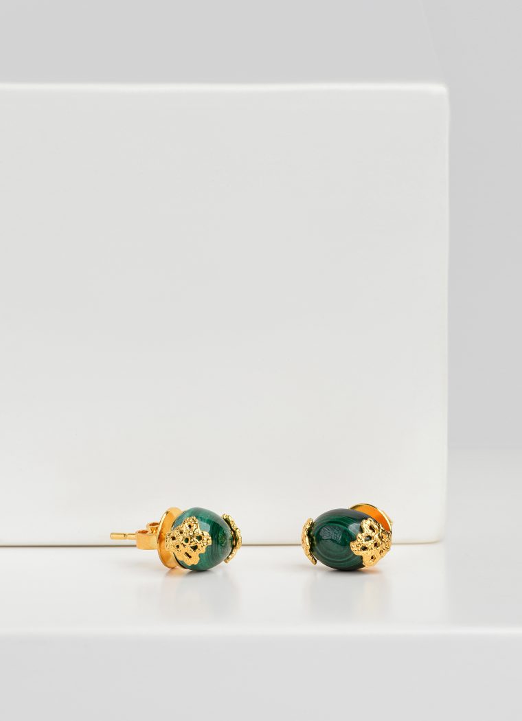 Malachite Maria Studs - Image 3