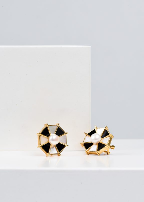 Black Onyx Matrix Earrings - Image 3