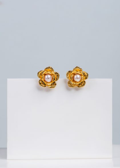 Begonia Earrings – Gold Plated