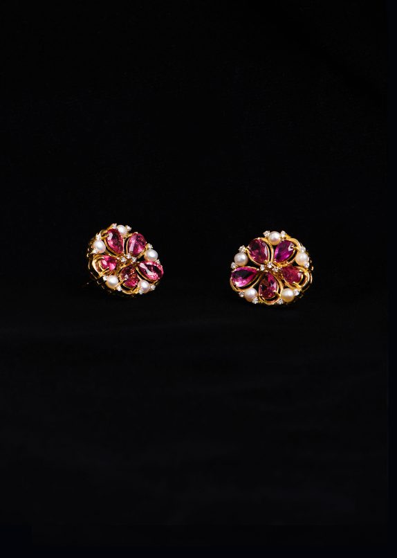 Tourmaline Bouquet Earrings - Image 3